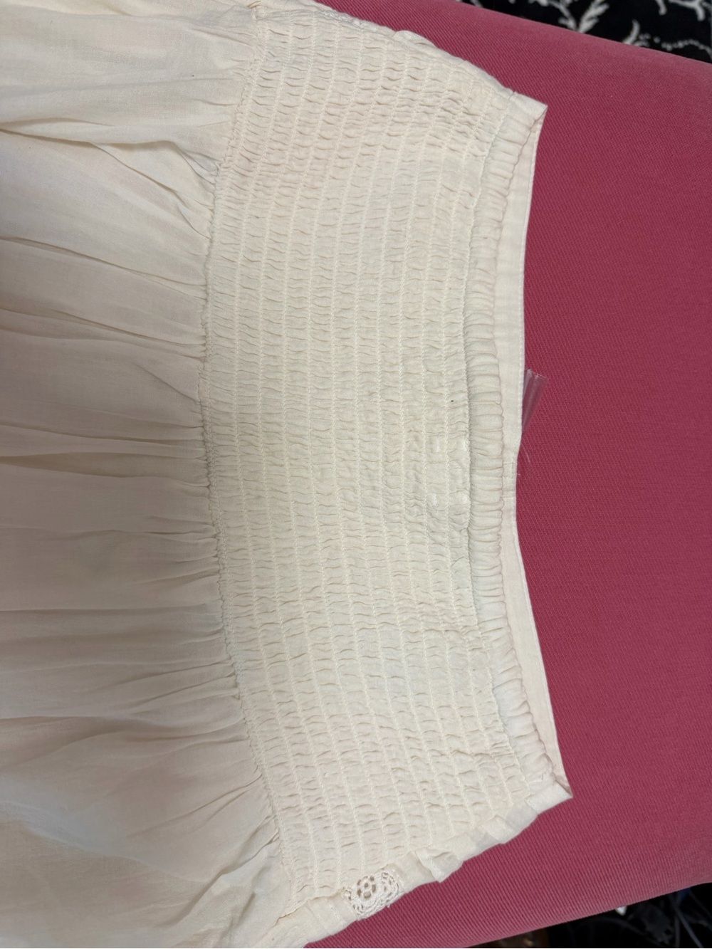 aerie Cream Tiered Button-Front Maxi Skirt - Picture 4 of 4